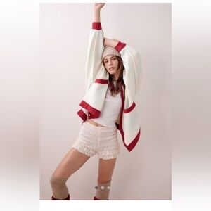 Free People Manny Cardigan In Mint Combo Medium